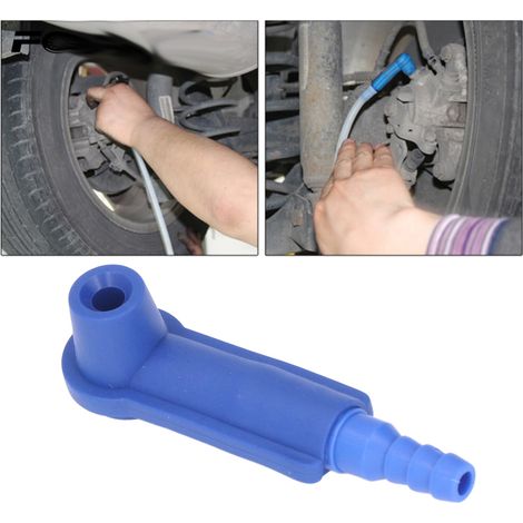 Connecteur de Purge Liquide de Freins ABS Bleu pour Voitures, Camions et Véhicules de Chantier (1/5)