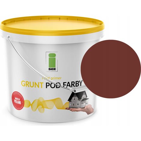 Imprimación de silicona para pintura de fachadas, color marrón rojizo, tono marrón, 10 L (1/5)