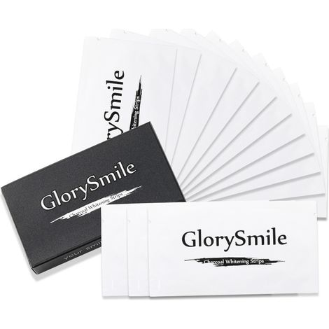 Bandes blanchissantes pour les dents, naturelles et sans danger pour l'émail, pour les dents sensibles et une haleine fraîche - Certifiées non toxiques, sans fluor, sans alcool (1/5)
