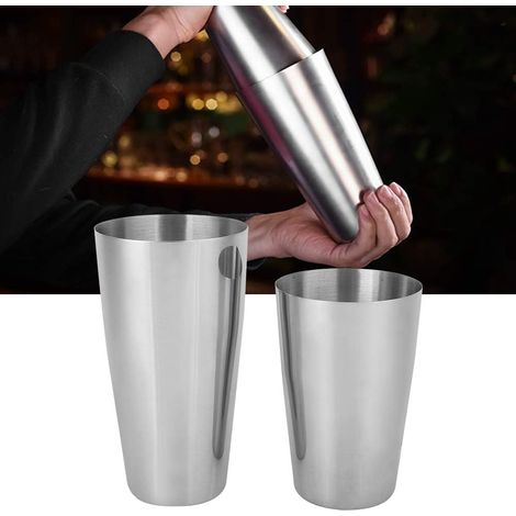 Ensemble Professionnel en Acier Inoxydable pour Barman – Gobelets à Mélanger de 750 ML et 550 ML avec Un Design étanche (1/5)