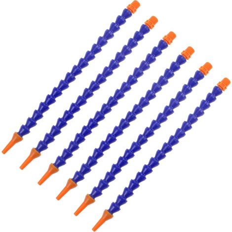 Lot de 6 tubes de liquide de refroidissement en plastique flexible pour machine à tourbillonneuse hydraulique CNC Bleu 30 cm (1/5)