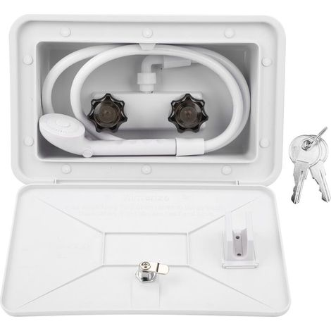Remplacement Résistant aux Intempéries avec Les Accessoires de Verrouillage Kit de Douche Extérieure, Kit de Douche Complet pour Les Douches Extérieures en Pratique, Le Sable de. (1/5)