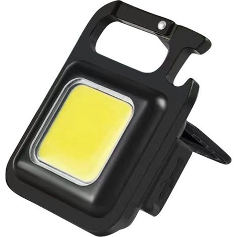 Mini lampe COB avec support, recharge USB-C, lampe de poche porte-clés à base magnétique 3.7-4.2V (1/5)