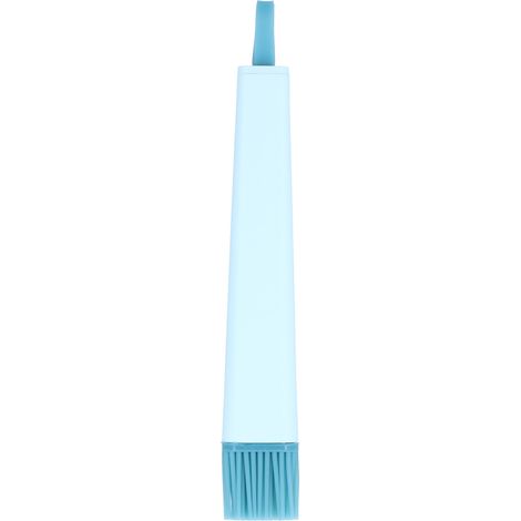 Pinceau à badigeonner en silicone de qualité alimentaire, résistant à la chaleur, pour pâtisserie, cuisson et barbecue, bleu.