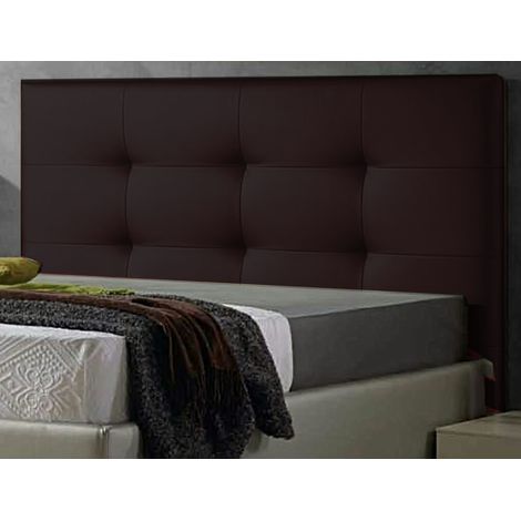 Cabecero cama polipiel moderno 9070cm TEXAS marron wengue