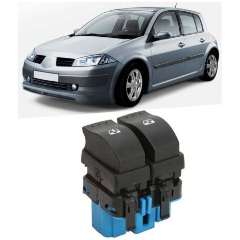 BARKBUSTERS Interrupteur Leve Vitre pour Megane 2 Grand Scenic 2 Commande Bouton Lève Vitre Electrique 8200107772 (1/4)