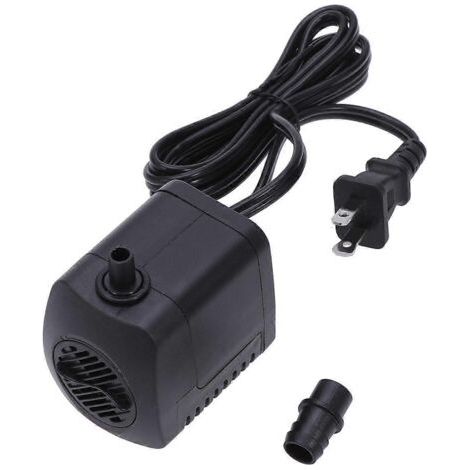 [KK] Jingnuo Mini Pompa sommergibile potente per fontane, laghetti, acquari, statue, animali domestici, risparmio energetico, 1 unità, nera (1/5)