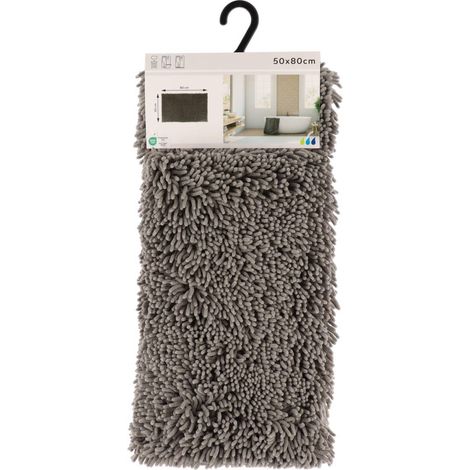Mikrofaserteppich kleine raupe 50x80 cm - grau - Tendance