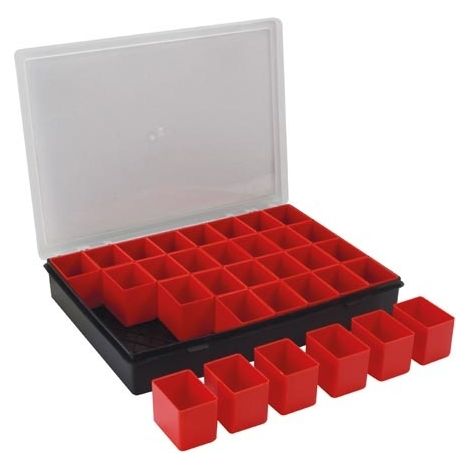 - Sortimentskasten - 330 x 247 x 54 mm - 32 Herausnehmbare Fächer - 4,4 L (1/5)