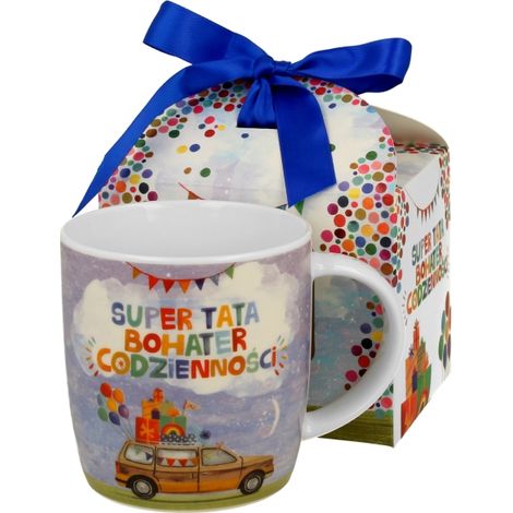 Mug en porcelaine 400 ml, cadeau super papa pour la fête des pères (1/5)