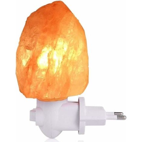 Veilleuse 10W Lampe à Sel Himalaya en Cristal Naturelle 400g [Classe énergétique A+] (1/5)