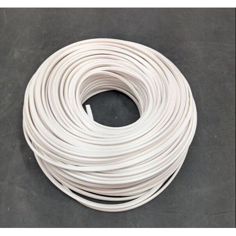 [NEUWERTIG] B-Ware H03VVH2-F 2x0,75 w Schlauchleitung 100 m PVC weiß 300 V Kupfer 36 g (1/2)