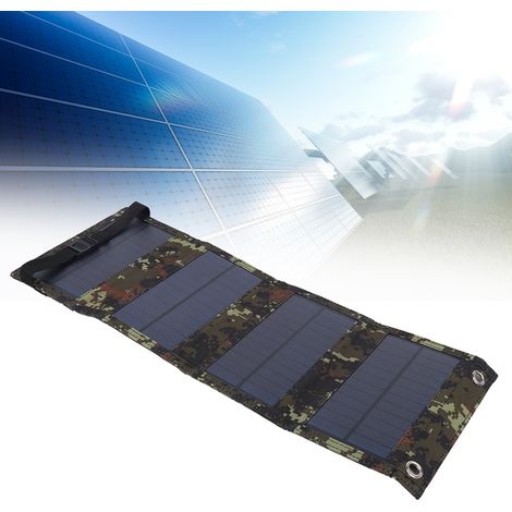 Panneau solaire pliable 10 W 5,5 V, chargeur d'urgence extérieur, panneau photovoltaïque pour batterie externe de téléphone (1/5)