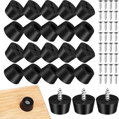 120 jeux de pieds de meubles antidérapants en PVC pour appareils (1/5)