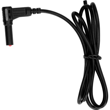 Multimeter-Messleitungen mit PA-Messing-Bananensteckern, für Spannungsmessungen, 4 mm, schwarz (1/5)