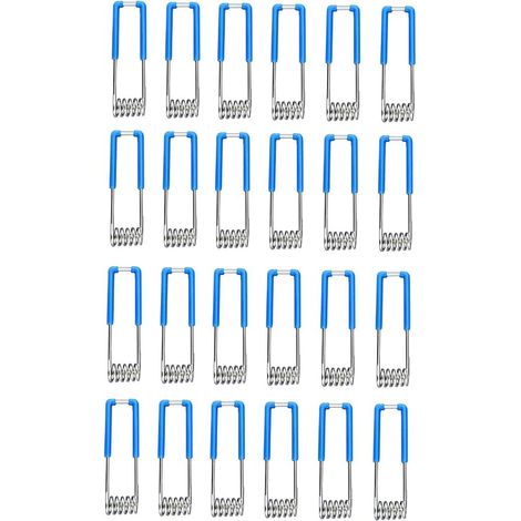 Luminaire Clamp Pince Vise Lot de 24 pinces à ressort de fixation pour luminaires GU10 MR16 1,5 x 60 mm Bleu (1/5)