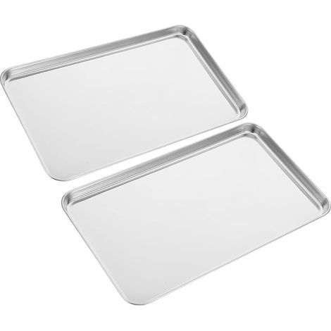 Plateau De Cuisson En Acier Inoxydable Plateau Inox Rectangulaire 10.43X5.98X0.47In Pour Four Barbecue Égouttage D’Huile Et D’Eau Cuisine Et Pâtisserie (1/5)