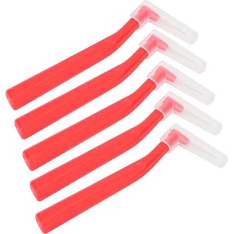 Brosse Interdentaire - Poils Souples Nettoyage Profond - Design Ergonomique Anti-Dérapant - Avec Étui De Protection - Lot De 5 (1/5)