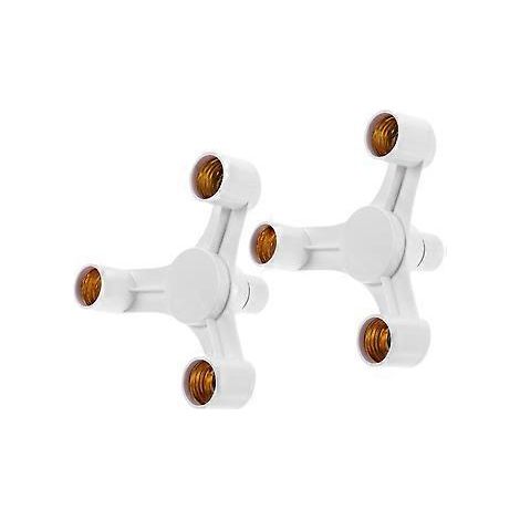 Lot de 2 douilles E27 à triple ampoule pour lampe domestique