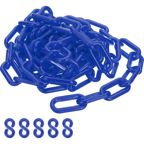 Chaîne en plastique bleu 10 ft 8mm pour le contrôle de foule (1/5)