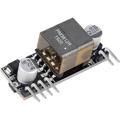 Module PoE DP1435 12 V, condensateur solide intégré, format compact, compatible 48 V, 100 Mbit/s Gigabit. (1/5)