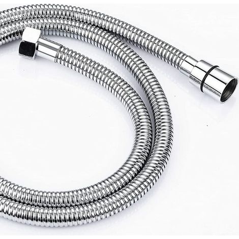 royaluxe -2M Flexible de Douche en Acier Inoxydable Anti Torsion , Tuyau de Douche Raccord Standard G 1/2 Universel pour Salle de Bains Adaptable à Toutes les Douchettes (1/5)