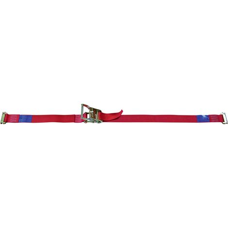 Finish – Sangle d'arrimage intérieure 50 mm – Polyester 3,5m – 1000 daN – Boucle à rochet et attaches monobloc – Pour charges lourdes (1/2)