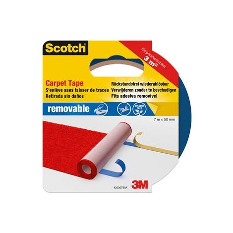 Scotch Nastro Adesivo Biadesivo Blu 7m x 50mm (1/3)