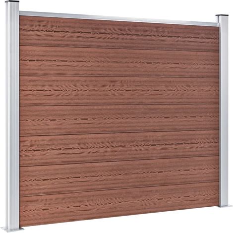 Maison Exclusive - Zaunelement WPC 180x146 cm Braun