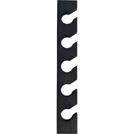 Porte-chapeaux vertical en bois,présentoir mural vertical pour casquettes, idéal pour la porte d'un placard ou d'une chambre.Noir (1/5)