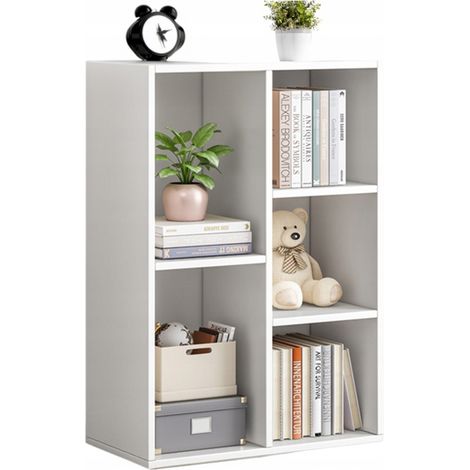 Offenes Regal, weiß, großer Schrank, Kommode, Loft, skandinavisch, 5 Einlegeböden (1/5)