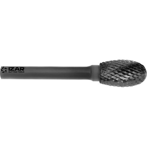 Fresa Rotativa Metal Duro Tipo E Gota-Oval - 9257 - 03,00X03,00 mm Dent.6 IZAR (1/4)