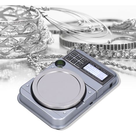 Elektronische Waage mit Mengenalarm, 1000 g/0,01 g, Präzisionswaage für Schmuck, Karat-Skala (1/5)