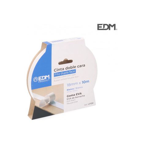 Ruban adhésif double face 10 m x 18 mm EDM