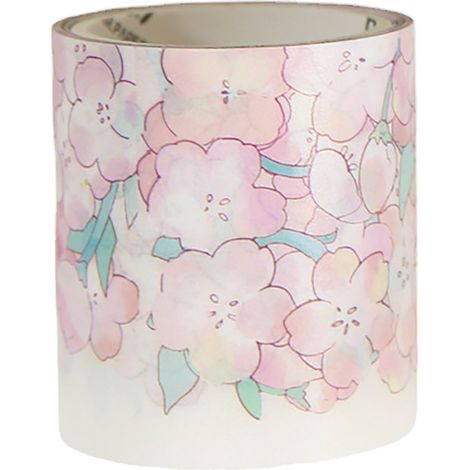 Rouleau de ruban décoratif japonais en papier fleurs, bricolage multifonction pour scrapbooking journal (1/5)