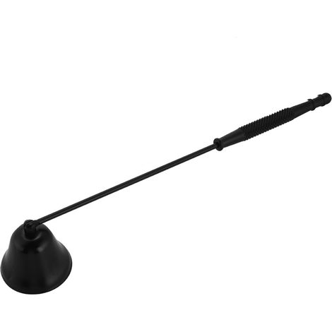 1-teiliger, glockenförmiger Kerzenlöscher aus Edelstahl mit Dochtschneider und Deckel, manuelles Werkzeug (Schwarz) (1/5)