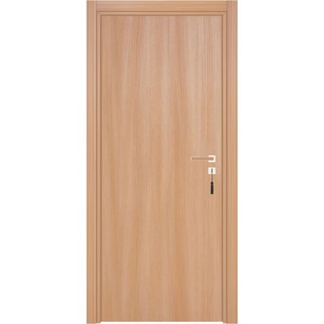 Bloc-porte pose fin de chantier collection PREMIUM Miro, H.204 x l.93 cm, aspect chêne naturel, réversible