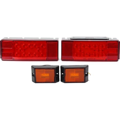 12V LED-Kennzeichenbeleuchtung, IP68 wasserdichte Seitenbremsleuchte für LKW, Pickup, Wohnmobil, Positionsleuchten-Set (1/5)