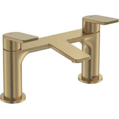Bristan Frammento BF BB Bath Filler Mixer Tap with Ceramic Discs Brushed Brass (1/4)