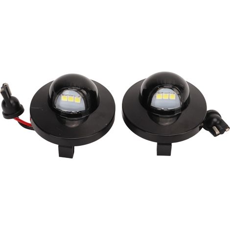 2 pièces Feux de plaque d'immatriculation DC 12V étanches haute luminosité blanc remplacement Ford F‑450 Bronco Ranger Explorer (1/5)