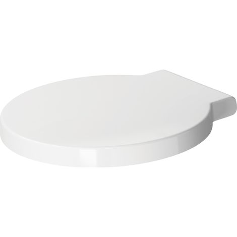 Sedile e coperchio DURAVIT Strack 1,  cerniere in acciaio inox, senza chiusura rallentata  - Art. 0065810000 (1/4)