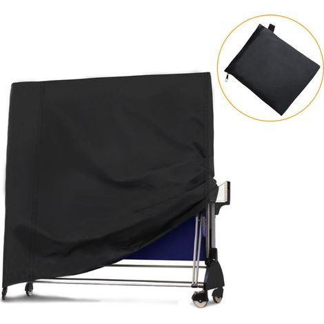 Housse protectrice, Couverture pour Table de ping-Pong en Tissu Oxford 165 x 70 x 185 cm Résistant à l'eau et aux Rayons UV. A (1/5)
