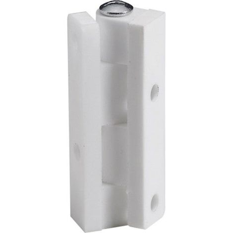 Lot De 2 Charnières Universelles Nylon Pour Meuble, L.45 X L.9 Mm
