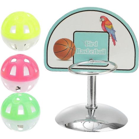 Jouets amusants pour perroquets, accessoires de mini-basketball, jouets à mâcher, articles pour animaux de compagnie (1/5)