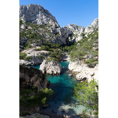 Tableau sur toile Marseille Sugiton 30x45 cm - Impression sur Toile Murale Décorative - Image imprimée en HD sur Toile - Toile sur Châssis en Bois FSC - Fabriqué en France