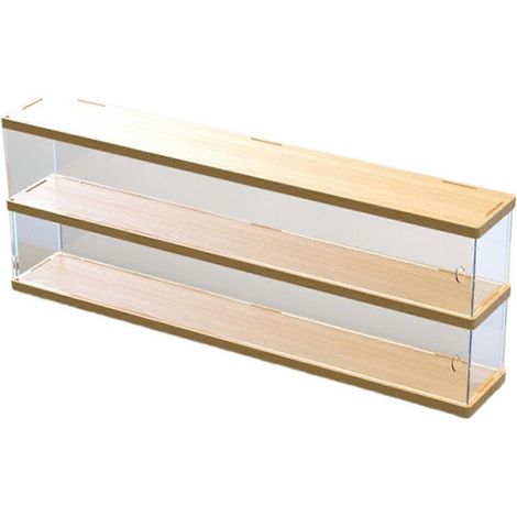 Boîte de présentation pour modèle réduit de voiture moulée sous pression à l'échelle 1/64, idéale pour les cadeaux et les collectionneurs de modèles réduits, conception à double couche. (1/5)