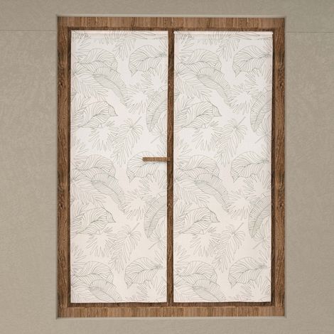 Paire de brise bise 60x160 cm CELIA kaki, par Soleil d'Ocre