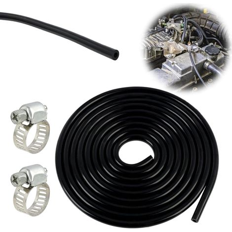 3 Meter Tuyau ID 4mm, OD 8mm, Durite Silicone Haute Résistance,Durite silicone,Tuyau en silicone haute température, pour Transfert d'Air et d'Eau, Utilisation en Automobile et Aquarium (1/5)
