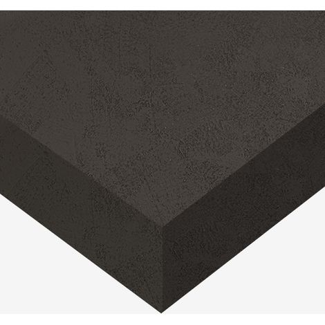 DIMEXACT - Papier peint adhésif effet crépi gris foncé Eco - 122 cm x 0.5 m - En Rouleau