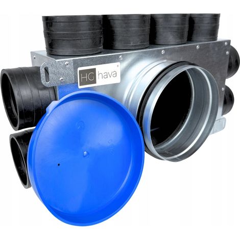 Boîte de distribution de ventilation FI 160 pour tuyau 8X FI 75 (1/5)